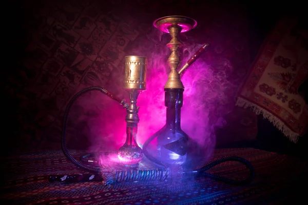 Charbons Chauds Narguilé Sur Bol Shisha Faisant Des Nuages Vapeur — Photo