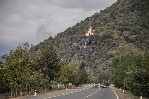 Eski Antik Arnavutça Kilisesi Mountain Qax Azerbaycan — Stok fotoğraf