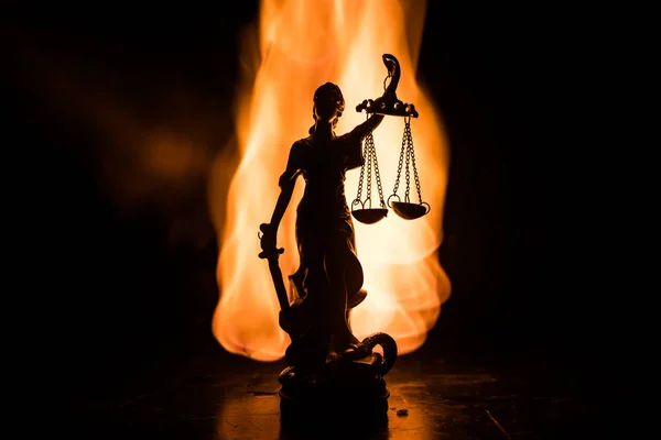 Estatua Justicia Dama Justicia Iustitia Justia Diosa Romana Justicia Sobre —  Fotos de Stock