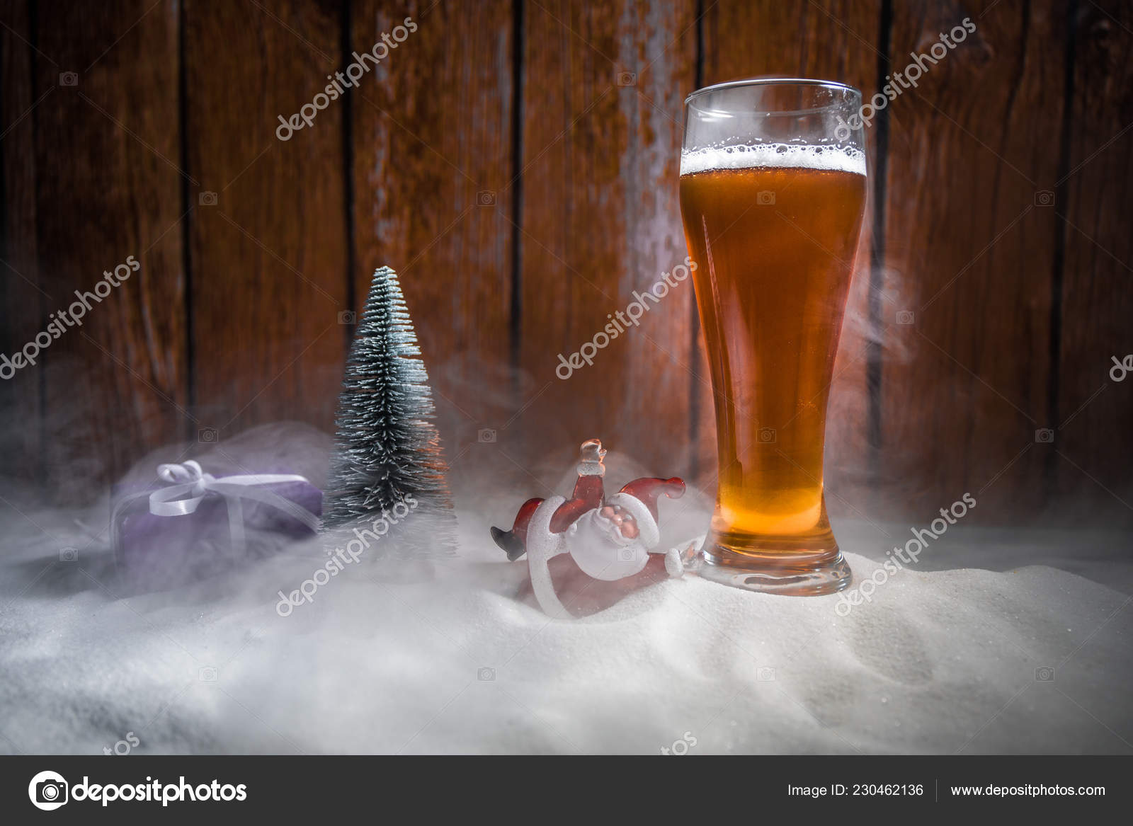 Mug Beer Christmas Decoration Glass Light Beer Foam Snow Creative