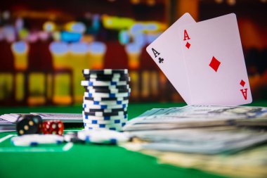 Renkli, Slot makinesidir, zar, Casino çip - görüntü iken, rulet Casino eleman yalıtım