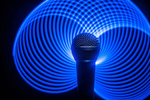 Microphone Sound Music Karaoke Audio Studio Stage Mic Technology Voice — Stock Photo, Image