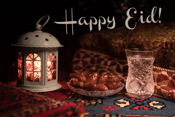 Wody Daty Iftar Jest Wieczorny Posiłek Zobacz Ozdoba Ramadan Kareem — Zdjęcie stockowe