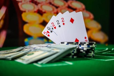 Renkli, Slot makinesidir, zar, Casino çip - görüntü iken, rulet Casino eleman yalıtım