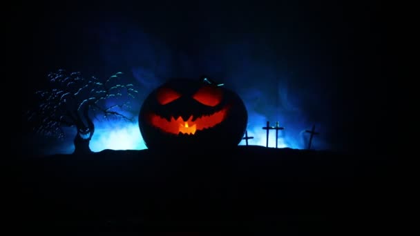 Vista Dell Orrore Della Celebrazione Halloween — Video Stock