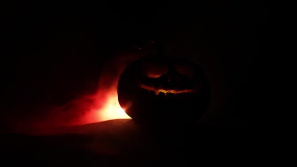 Horror Blick Auf Die Halloween Feier — Stockvideo