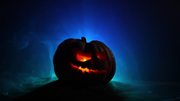 Horror Blick Auf Die Halloween Feier — Stockvideo