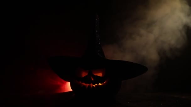 Skräck Syn Halloween Firande — Stockvideo