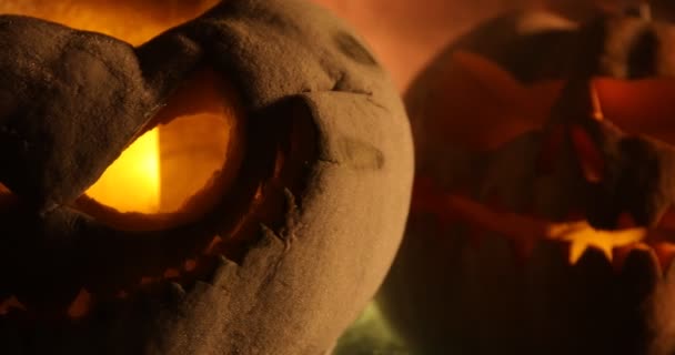 Ужасный Взгляд Празднование Хэллоуина — стоковое видео