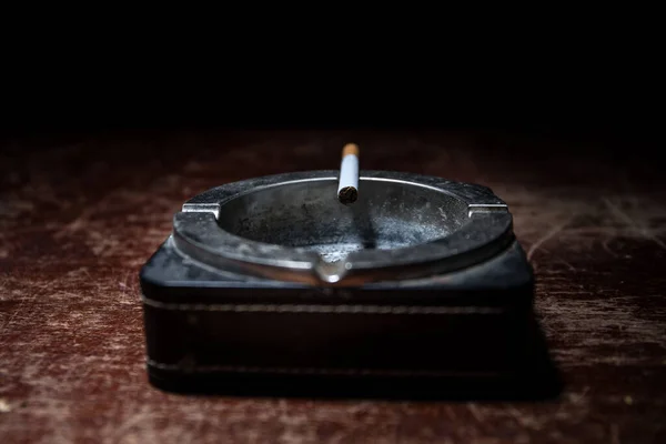 Concept Non Fumeur Décoration Table Créative Avec Des Cigarettes Les — Photo