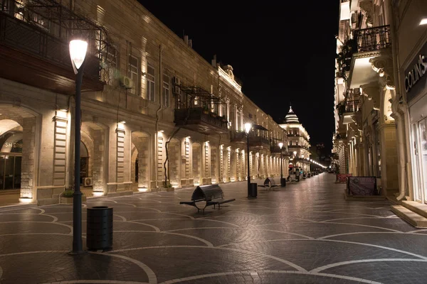 Baku Azerbaijan April 2020 Downtown Baku Azerbaijan Empty Streets Baku — Stock Photo, Image