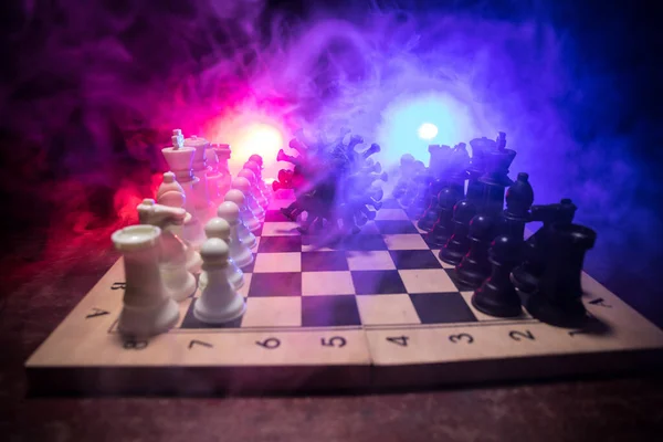 Chess Board Game Concept Strategy Business Covid Global Pandemic Grand — Photo