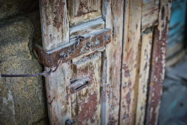 Vintage Door Selective Focus Outdoor Shot Baku Azerbaijan — Stock Photo, Image