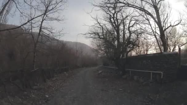 Imagini Pitorești Ale Satului Rural Dimineață Toamnă — Videoclip de stoc