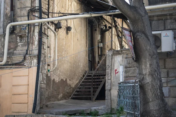 Baku Azerbaijan Abril 2020 Centro Bakú Azerbaiyán Calles Vacías Bakú —  Fotos de Stock