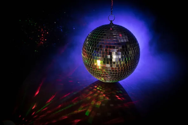 Colorful Disco Mirror Ball Lights Night Club Background Party Lights — Stock Photo, Image