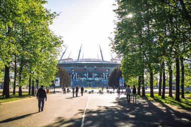 SNT. Petersburg, Rusya Federasyonu - 18.05.2018, Gazprom Zenith arena futbol stadyumu Dünya Kupası 2018
