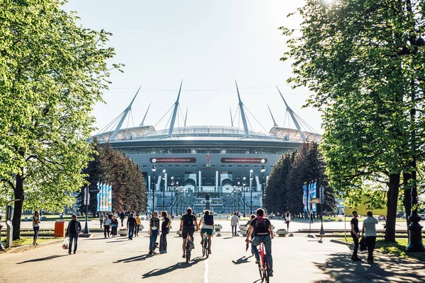 ¡Snt! Petersburg, Rusia - 18.05.2018, Gazprom Zenith estadio de fútbol Copa del Mundo 2018 — Foto de Stock