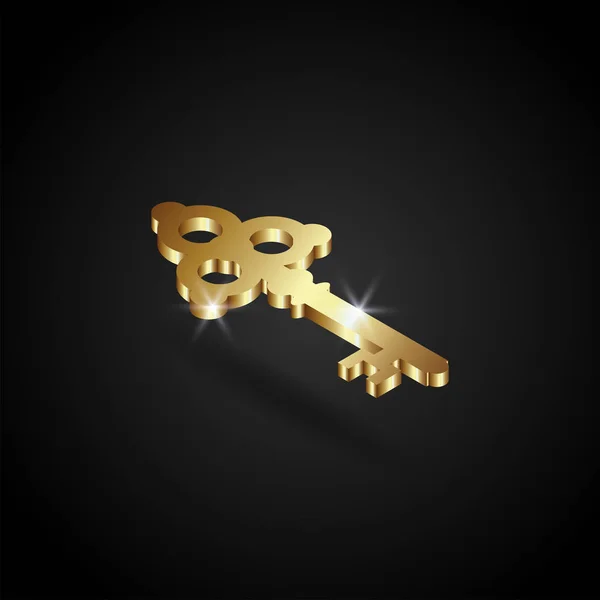 Ilustración vectorial llave dorada de lujo — Vector de stock