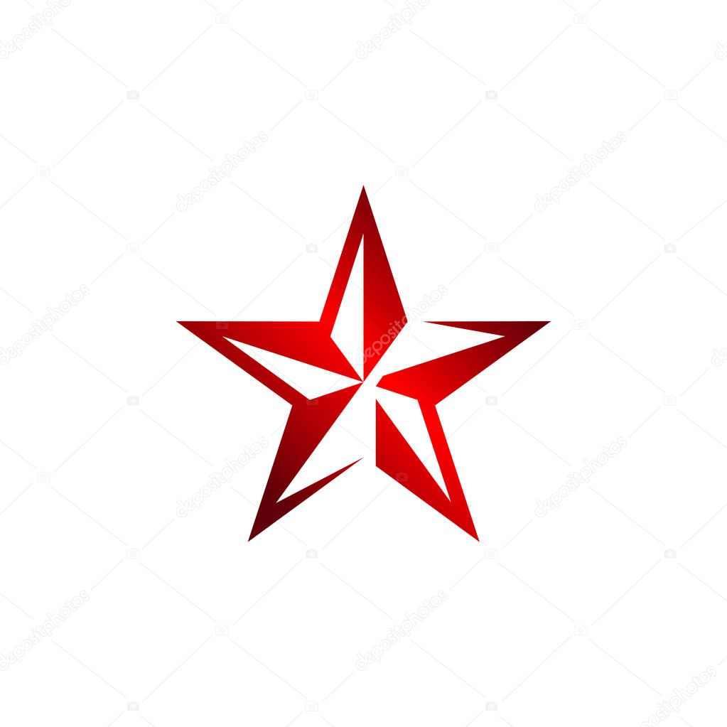 red star vector sign, star icon, star logo, star symbol, star app, star web, star vector isolated on white background