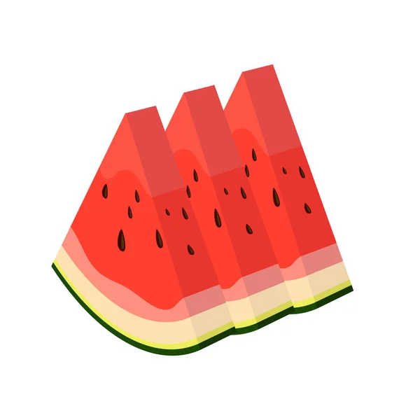 Wassermelone Fruchtvektorillustration Gut Für Essen Und Trinken Restaurant Oder Sommer — Stockvektor