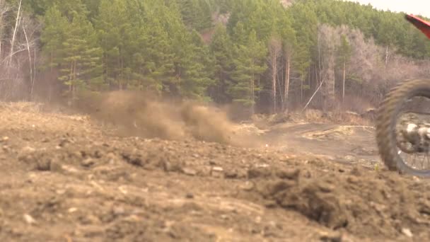 Novokuzneck Rusia 2018 Competiciones Motocross — Vídeo de stock