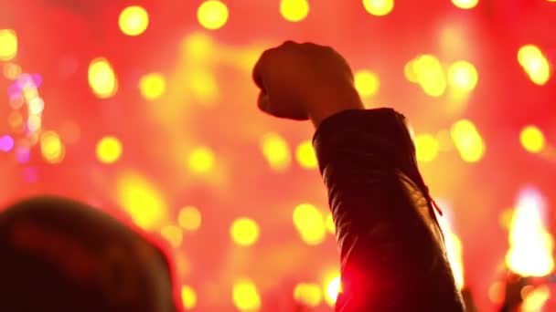 Gente Concierto Rock — Vídeos de Stock