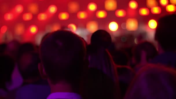 Люди Рок Концерті — стокове відео