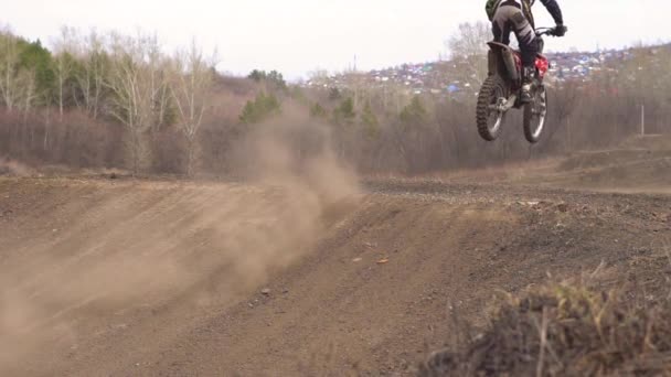 Novokuzneck Rosja 2018 Zawodów Motocross — Wideo stockowe