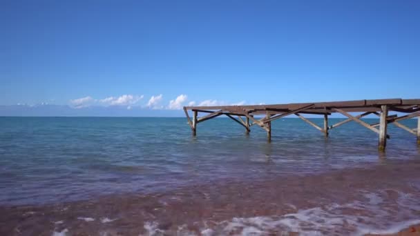 Horizonte de mar tranquilo — Vídeo de stock