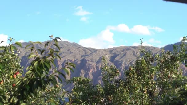 Vue Sur Montagne Depuis Porche — Video