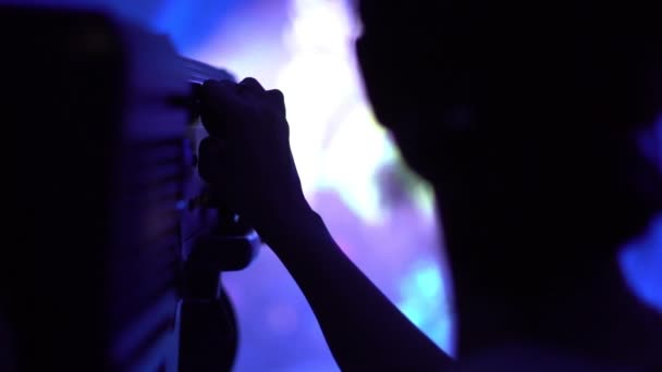 Луч Прожектора Темноте — стоковое видео