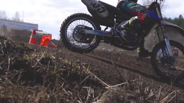 Novokuzneck Russia 2018 Gare Motocross — Video Stock