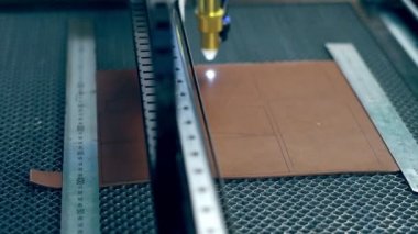 CNC makine deri için lazer