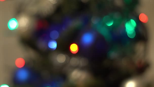 Рождественский фон. Светящийся фон праздника . — стоковое видео