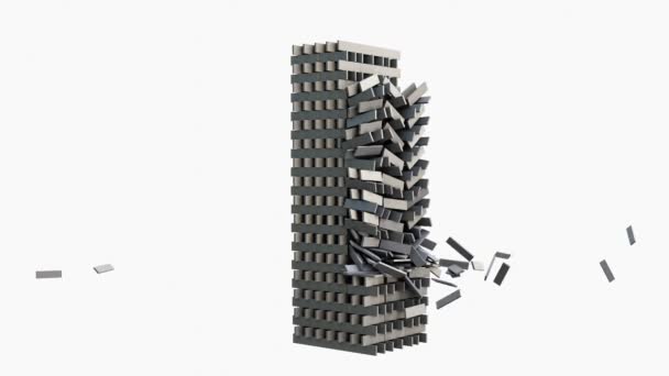 Destrucción Edificios — Vídeos de Stock