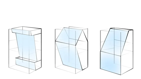bir kroki şeklinde boyalı geometrik şekiller