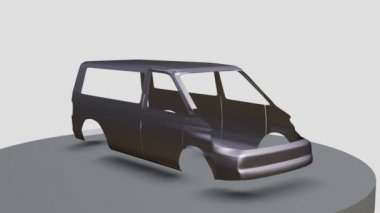 Araç gövdesinin 3d modeli