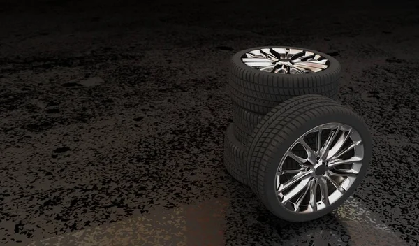 Araba tekerleği 3d modeli