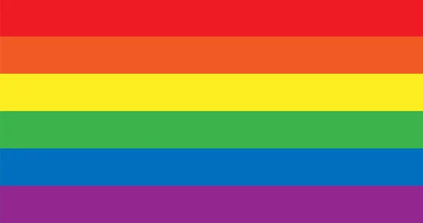 Bandera del orgullo del arco iris Vector LGBT — Vector de stock