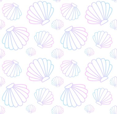 Holografik kabuğun vektör dikişsiz deseni