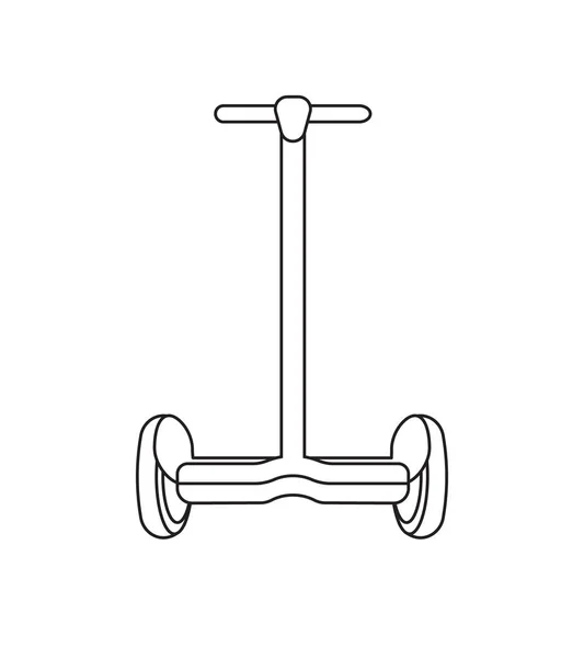 Vektor linje ikon hoverboard gyroscooter — Stock vektor