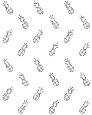 Siyah çizgi çam elma dikişsiz desen 