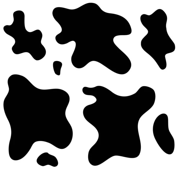 Векторный бесшовный рисунок черных точек коровы — стоковый вектор