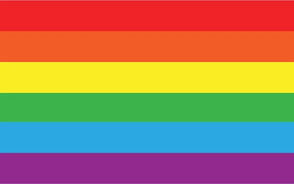 Vector lgbt rainbow flag — Stock Vector