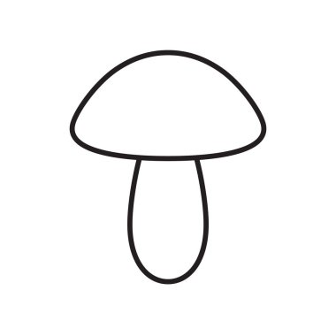 Vektör düz anahat mantar