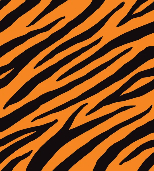 Vector seamless pattern of black tiger print — Stock Vector