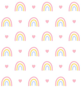 Gökkuşağı ve kalplerin kusursuz deseni