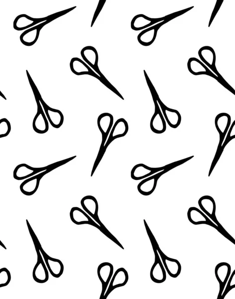 Scissors Pattern Seamless Vector Illustration — Stock Vector