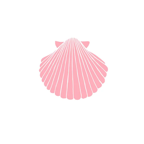 Векторная Иллюстрация Розового Коралла Белом Фоне — стоковый вектор